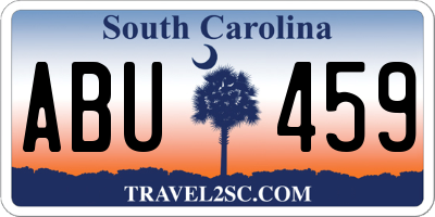 SC license plate ABU459