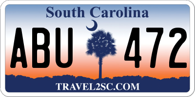 SC license plate ABU472