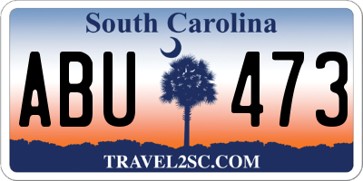 SC license plate ABU473