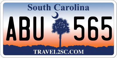 SC license plate ABU565