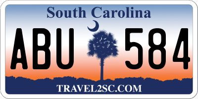 SC license plate ABU584