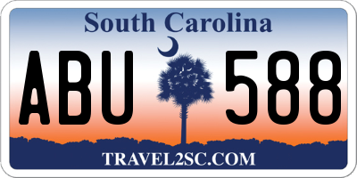 SC license plate ABU588