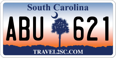 SC license plate ABU621