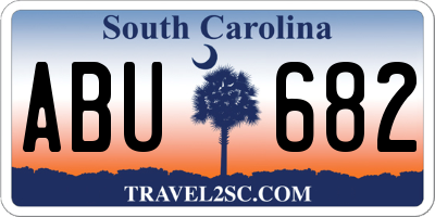 SC license plate ABU682