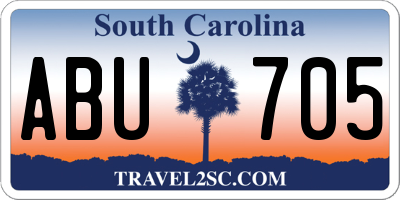 SC license plate ABU705