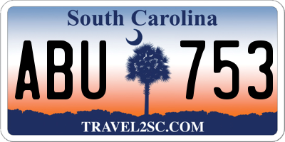 SC license plate ABU753