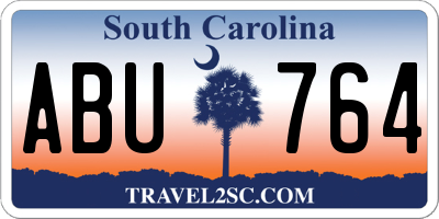 SC license plate ABU764