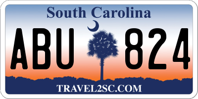 SC license plate ABU824