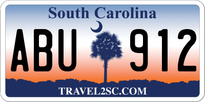 SC license plate ABU912