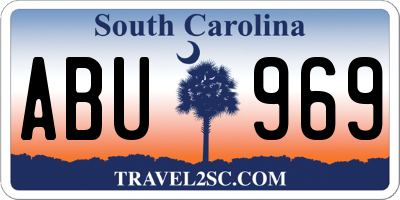 SC license plate ABU969