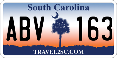 SC license plate ABV163