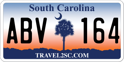 SC license plate ABV164