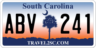 SC license plate ABV241
