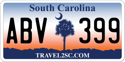 SC license plate ABV399