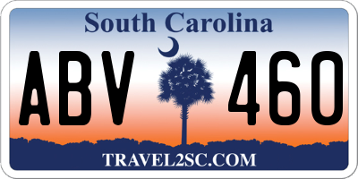 SC license plate ABV460