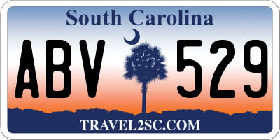 SC license plate ABV529