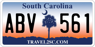 SC license plate ABV561