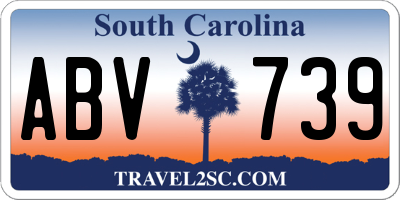SC license plate ABV739