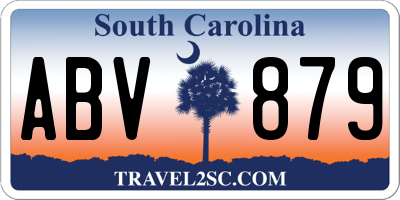 SC license plate ABV879