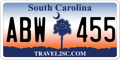SC license plate ABW455