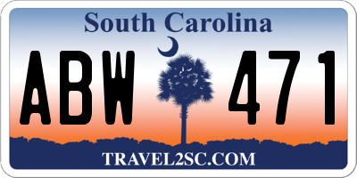 SC license plate ABW471
