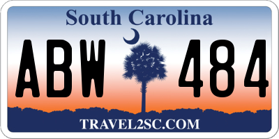 SC license plate ABW484