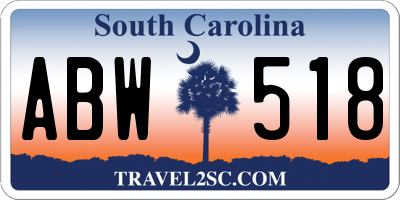 SC license plate ABW518