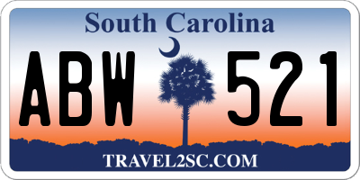 SC license plate ABW521