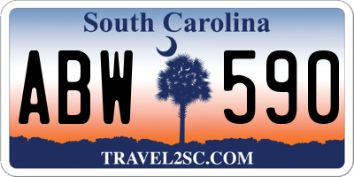 SC license plate ABW590