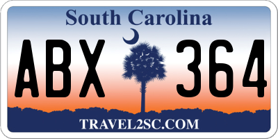 SC license plate ABX364