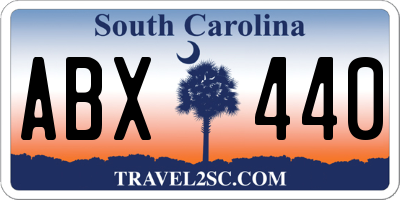 SC license plate ABX440