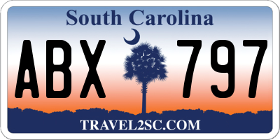 SC license plate ABX797