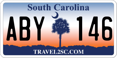 SC license plate ABY146