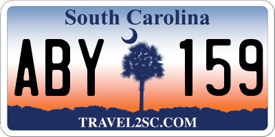 SC license plate ABY159