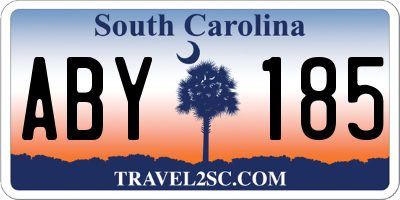 SC license plate ABY185