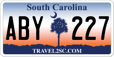 SC license plate ABY227