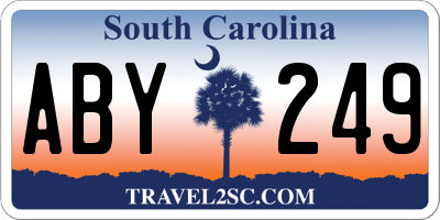 SC license plate ABY249