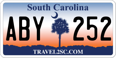 SC license plate ABY252
