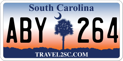 SC license plate ABY264