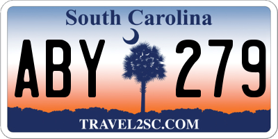 SC license plate ABY279