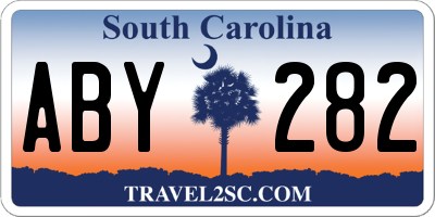 SC license plate ABY282