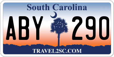 SC license plate ABY290