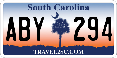 SC license plate ABY294