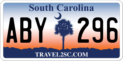 SC license plate ABY296