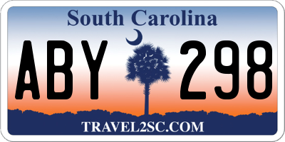 SC license plate ABY298