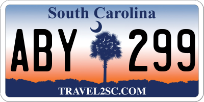 SC license plate ABY299