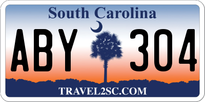 SC license plate ABY304