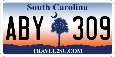 SC license plate ABY309