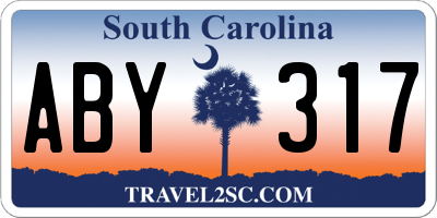 SC license plate ABY317