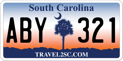 SC license plate ABY321